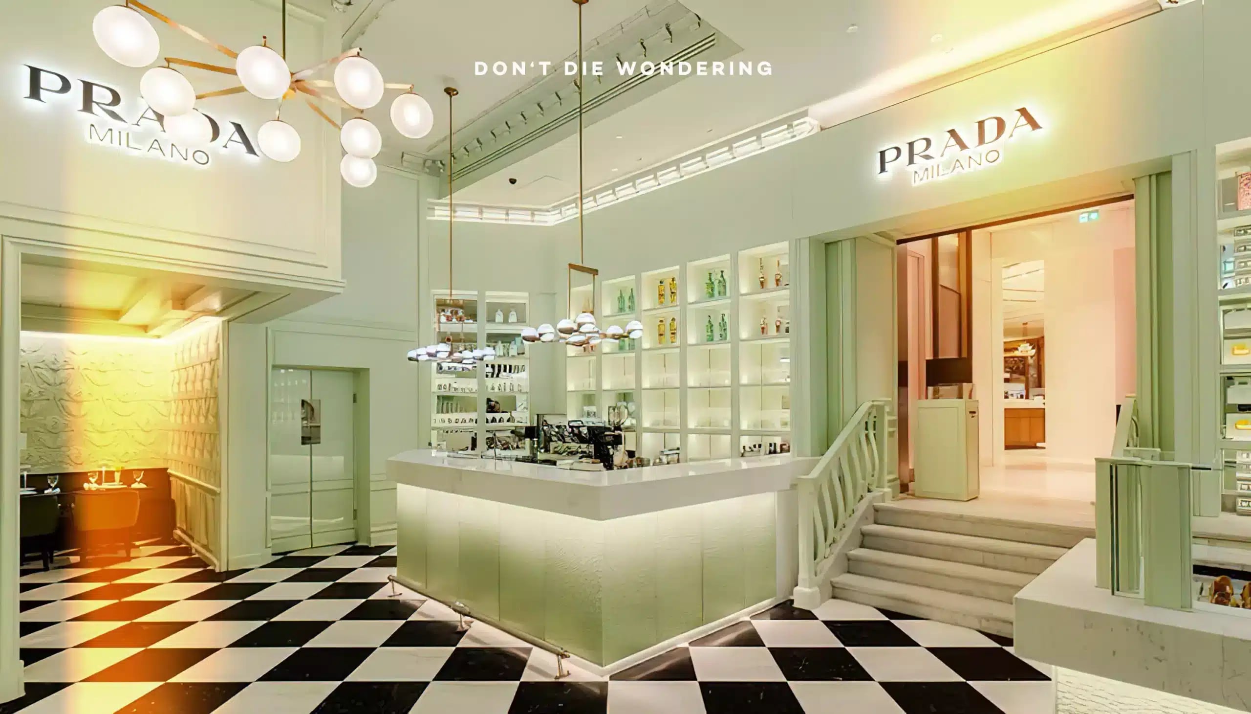 Prada Opens up a Wes-Anderson Designed Café in Harrods