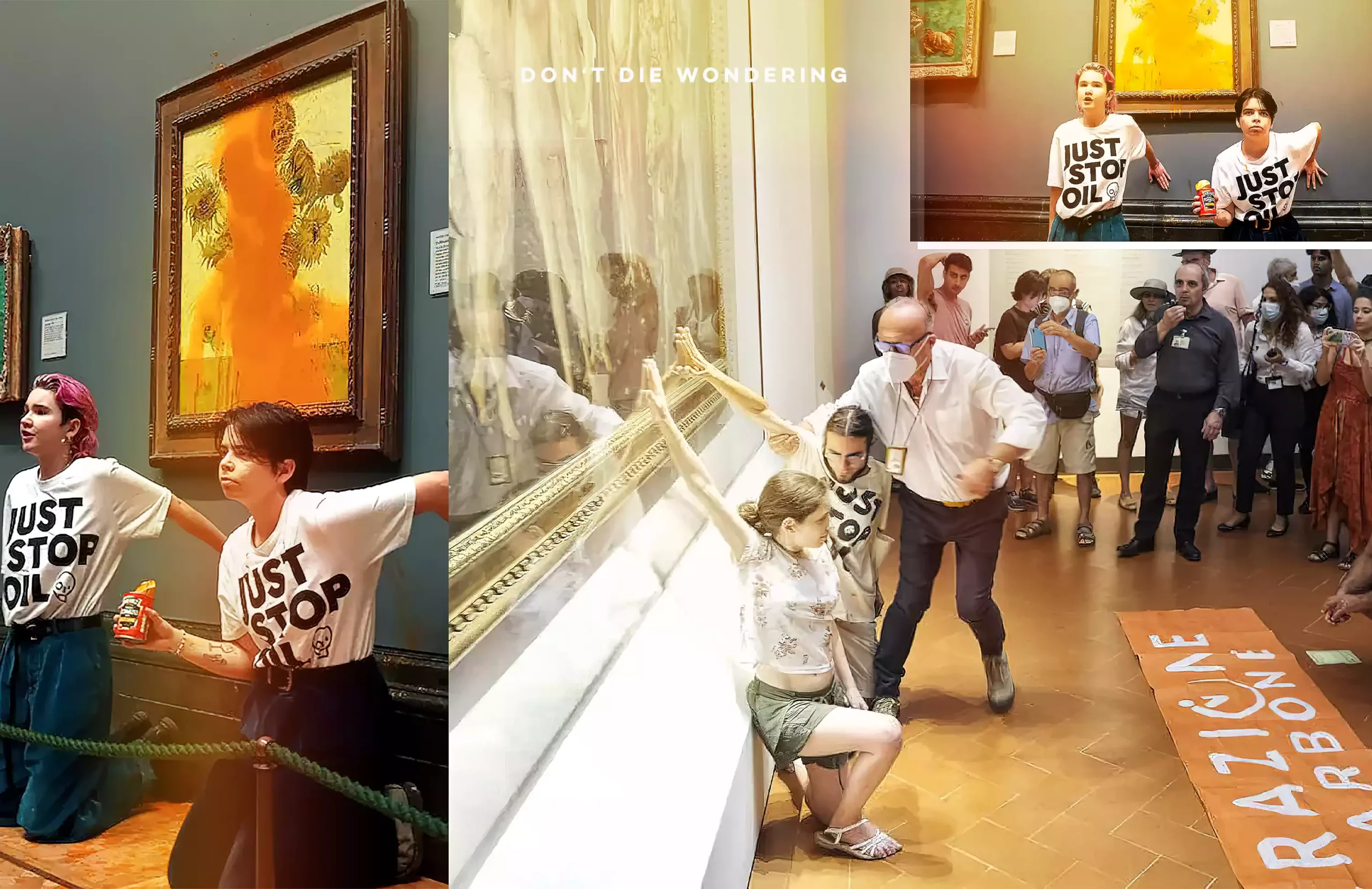 Climate Activists Are Still Throwing Things At Art Climate Activists Are Still Throwing Things At Art